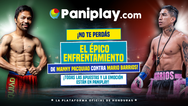 Apuestas de la próxima pelea de Boxeo de Manny Pacquiao vs. Mario Barrios en Paniplay, encuentra las mejores cuotas y mercados de las apuestas de boxeo. ¡Apuesta ya!