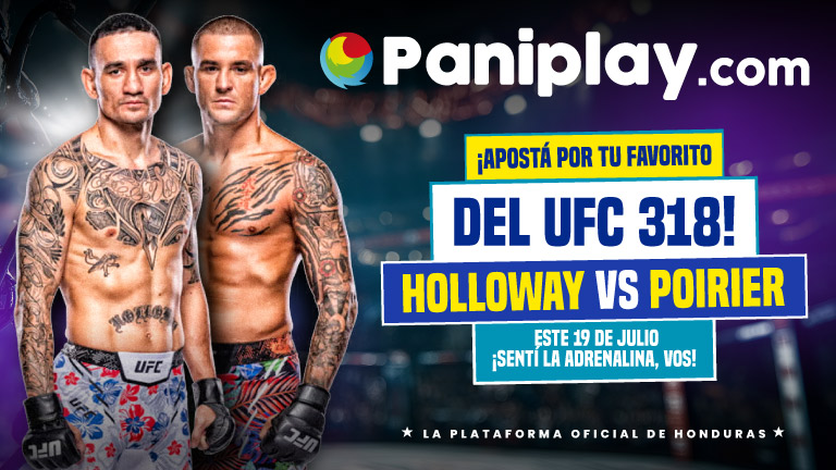 Apuestas Apuestas UFC 318: Max Holloway vs Dustin Poirier en Paniplay, encuentra las mejores cuotas y mercados de la UFC cartelera. ¡Apuesta ya!