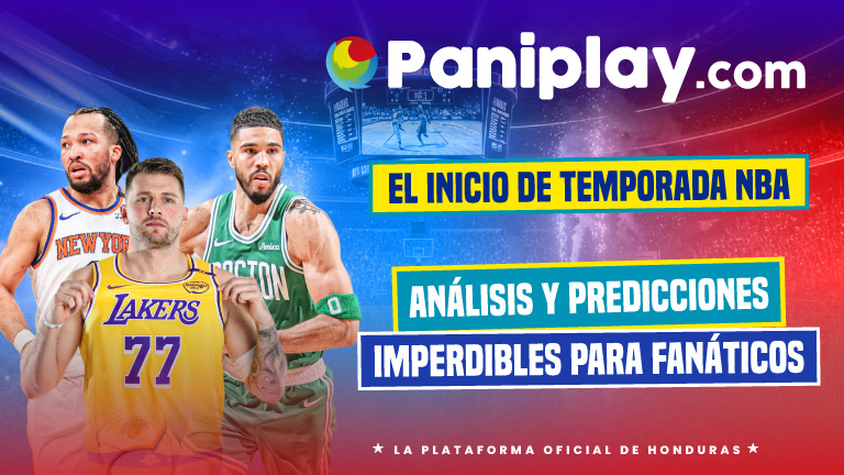 Pronósticos NBA y apertura de temporada 2025 con apuestas deportivas en Paniplay Honduras.