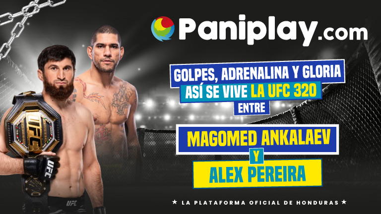 UFC 320 Ankalaev vs Pereira con cartelera completa y apuestas deportivas Honduras en Paniplay.