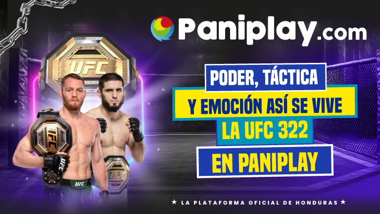 Vive la emoción del UFC 322 con Maddalena vs Makhachev. Descubre la cartelera, pronósticos y apuesta en línea con Paniplay, tu casa de apuestas en Honduras.
