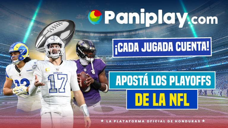 NFL playoffs con el Caendario NFL y partidos NFL de la ronda de comodines, disponibles para apostar en una casa de apuestas Honduras como Paniplay.