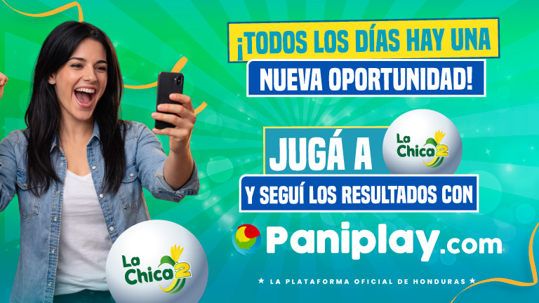 Lotería diaria Honduras La Chica 2 en Paniplay plataforma segura de lotería online para jugar la lotería nacional a diario.